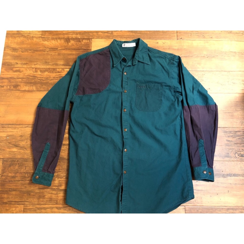 Vintage 90s Columbia Longsleeve Button Color Block